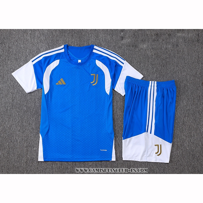 Chandal del Juventus 26-27 Manga Corta Azul - Pantalon Corto